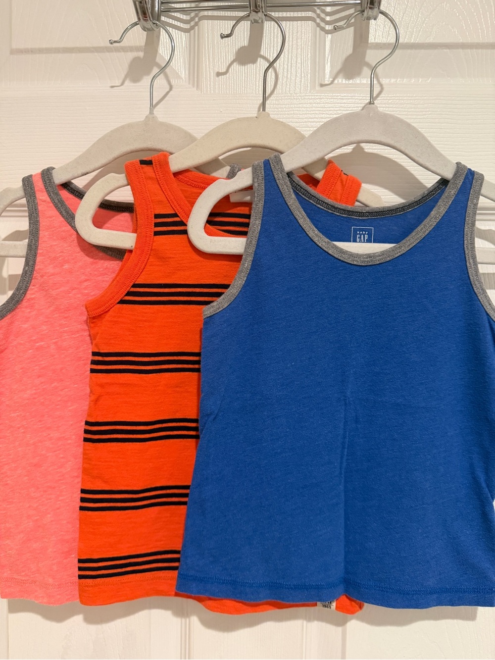 Baby Gap Toddler Tank Top Bundle 2 Years Blue Orange Pink Summer Shirts